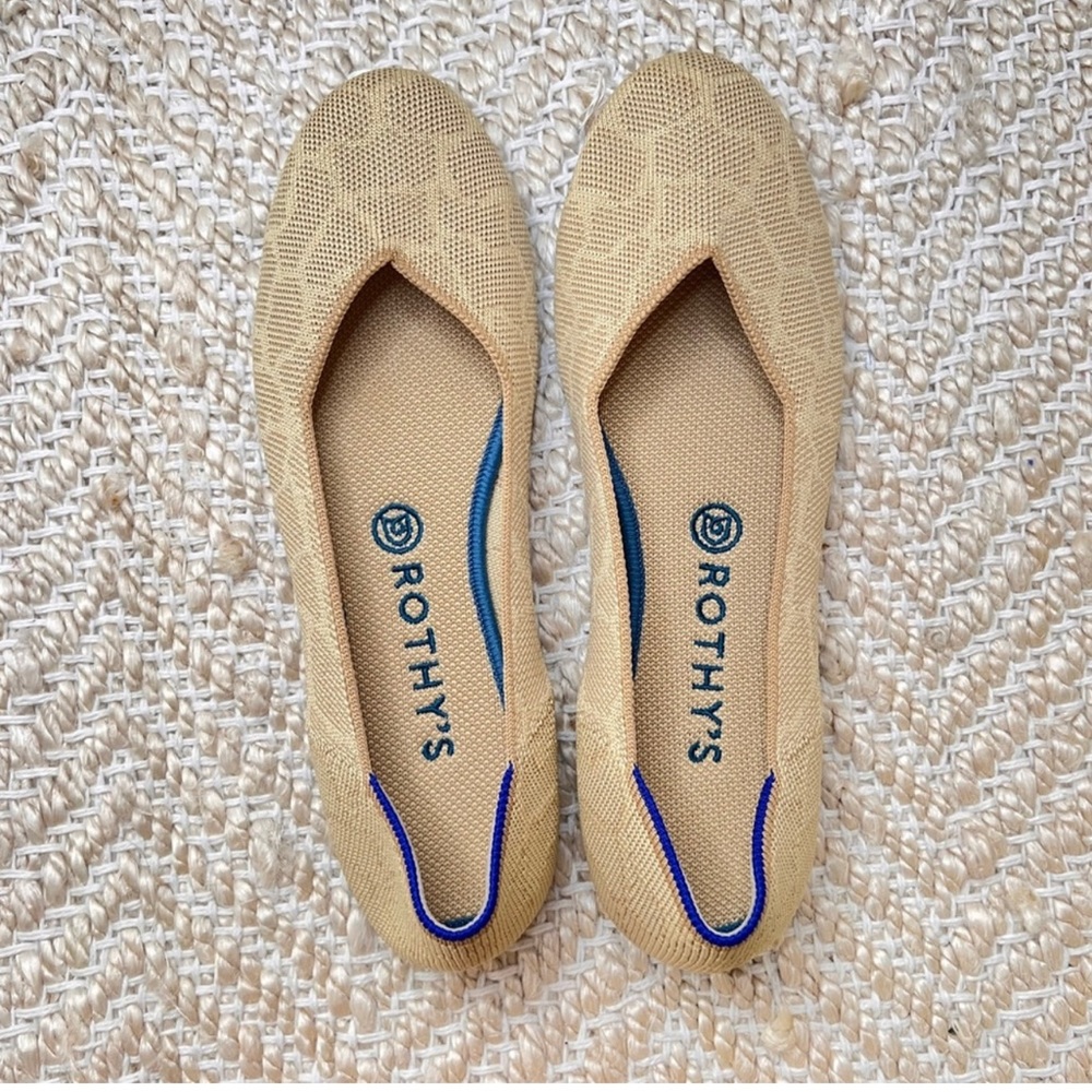 Nib Rothys Flat | Size 7.5 | Sahara Gold - image 2